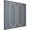 Ekena Millwork 28-in. W x 72-in. H Caputo Egg & Dart Panel Moulding Kit Double Panel PMLKCA28X72B - alternate 10